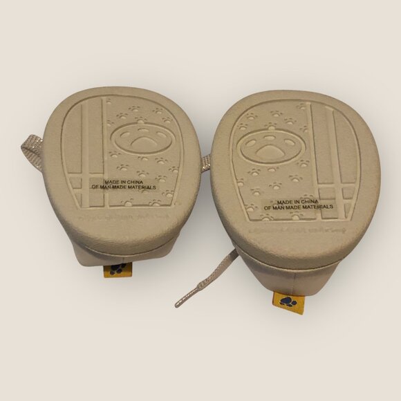 Build-A-Bear White Lace Up Tennis Shoes with Silver Glitter Stripes BABW - Picture 4 of 4